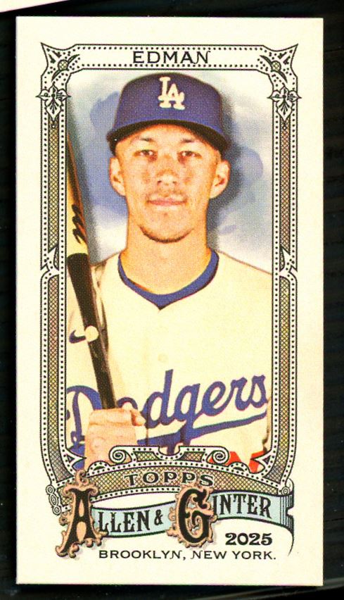 2025 Topps Allen & Ginter Mini Tommy Edman Los Angeles Dodgers