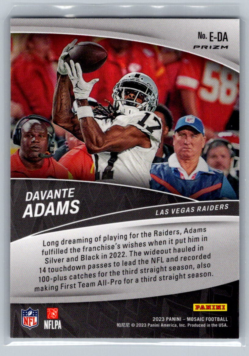 Davante newest adams 2022 panini mosaic