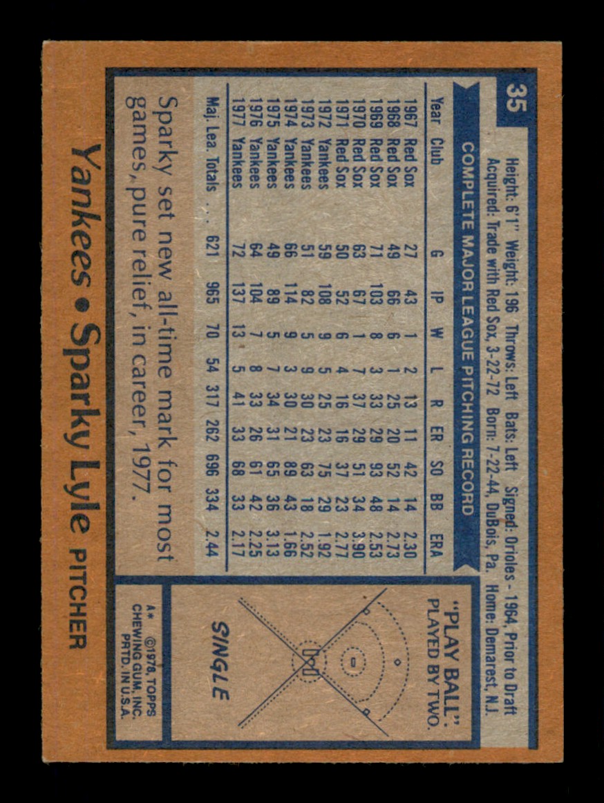 Topps Baseball #1-250 1978 - TÚ ELIGES - Completa tu conjunto - Imagen 70 de 499