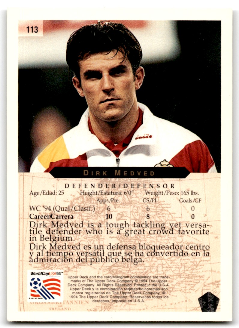 1994 Upper Deck World Cup Contenders English/Spanish Dirk Medved