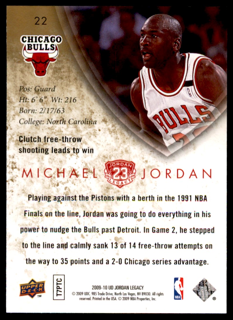 2009-10 Upper Deck Michael Jordan Legacy Michael Jordan