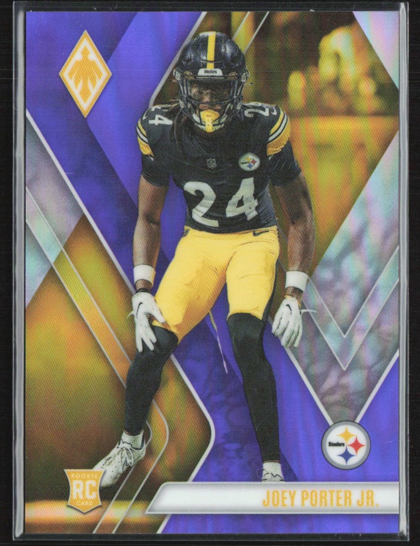 Joey Porter Jr. 2023 Panini Phoenix Purple RC /125 #157 Pittsburgh