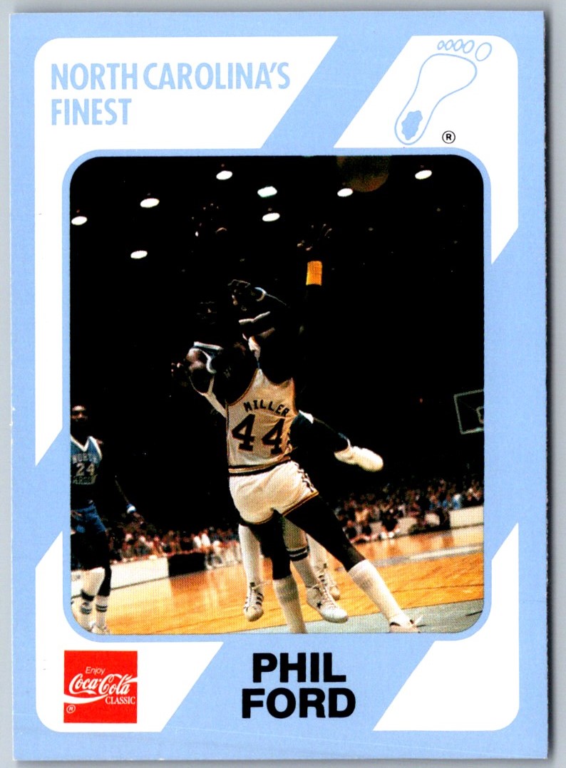 1989-90 Collegiate Collection North Carolina's Finest Phil Ford #11 card front image