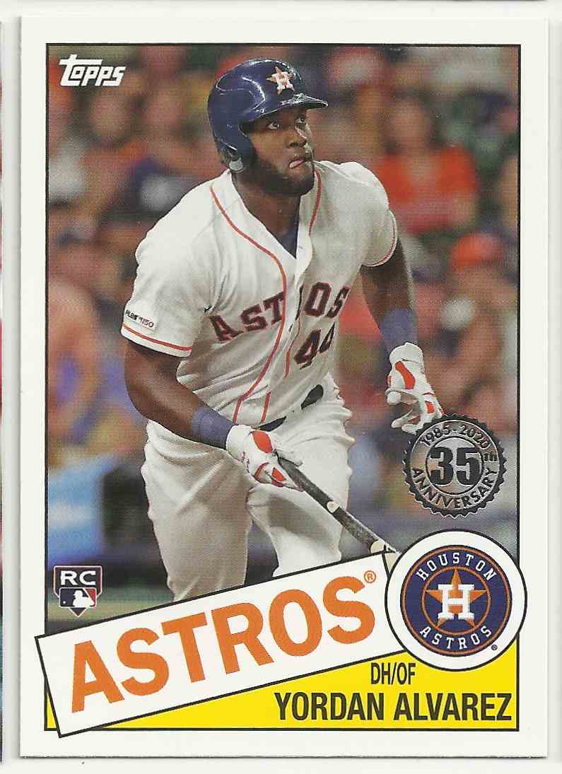 2020 Topps '85 Topps Yordan Alvarez #85-50 on Kronozio