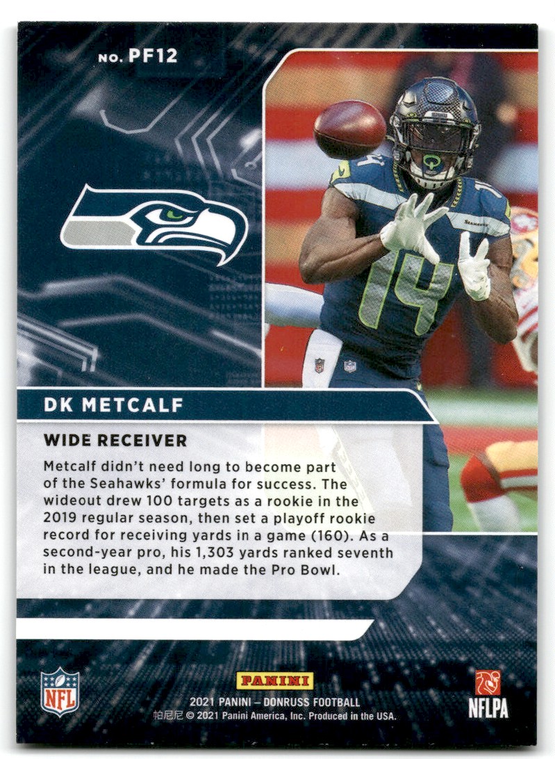 2021 Donruss Power Formulas DK Metcalf #PF12 Seattle Seahawks - Main Image