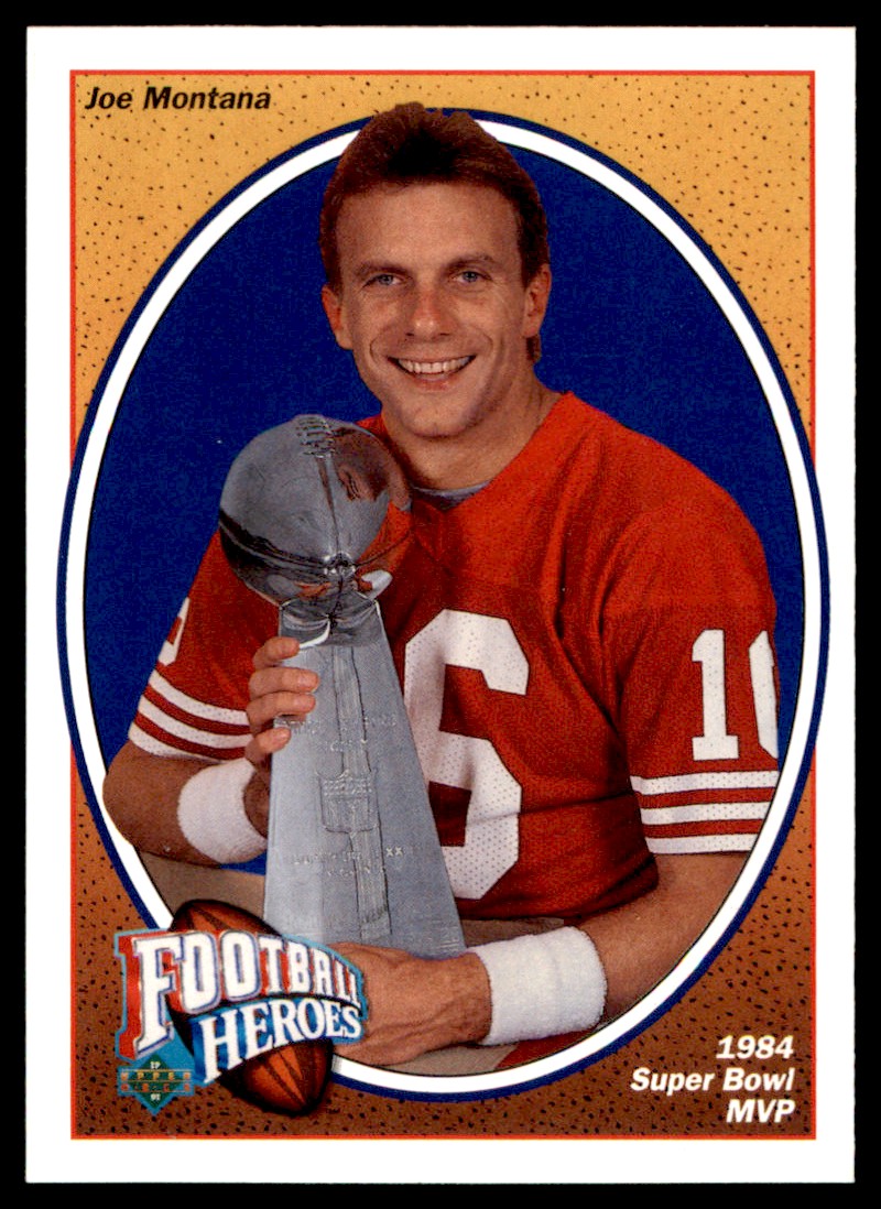 NFL PRO SET MVP MVP SUPER BOWL XVI JOE MONTANA 3 cards hot