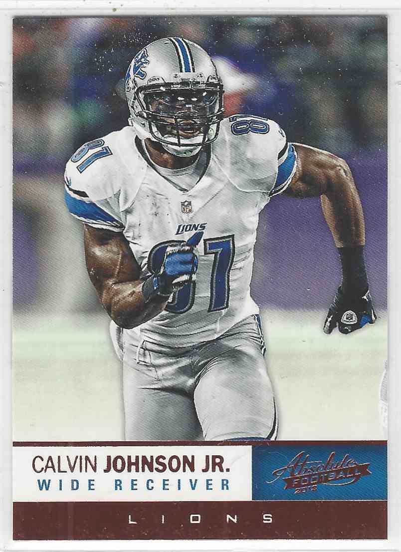 Calvin Johnson Detroit Lions Trading Cards Set