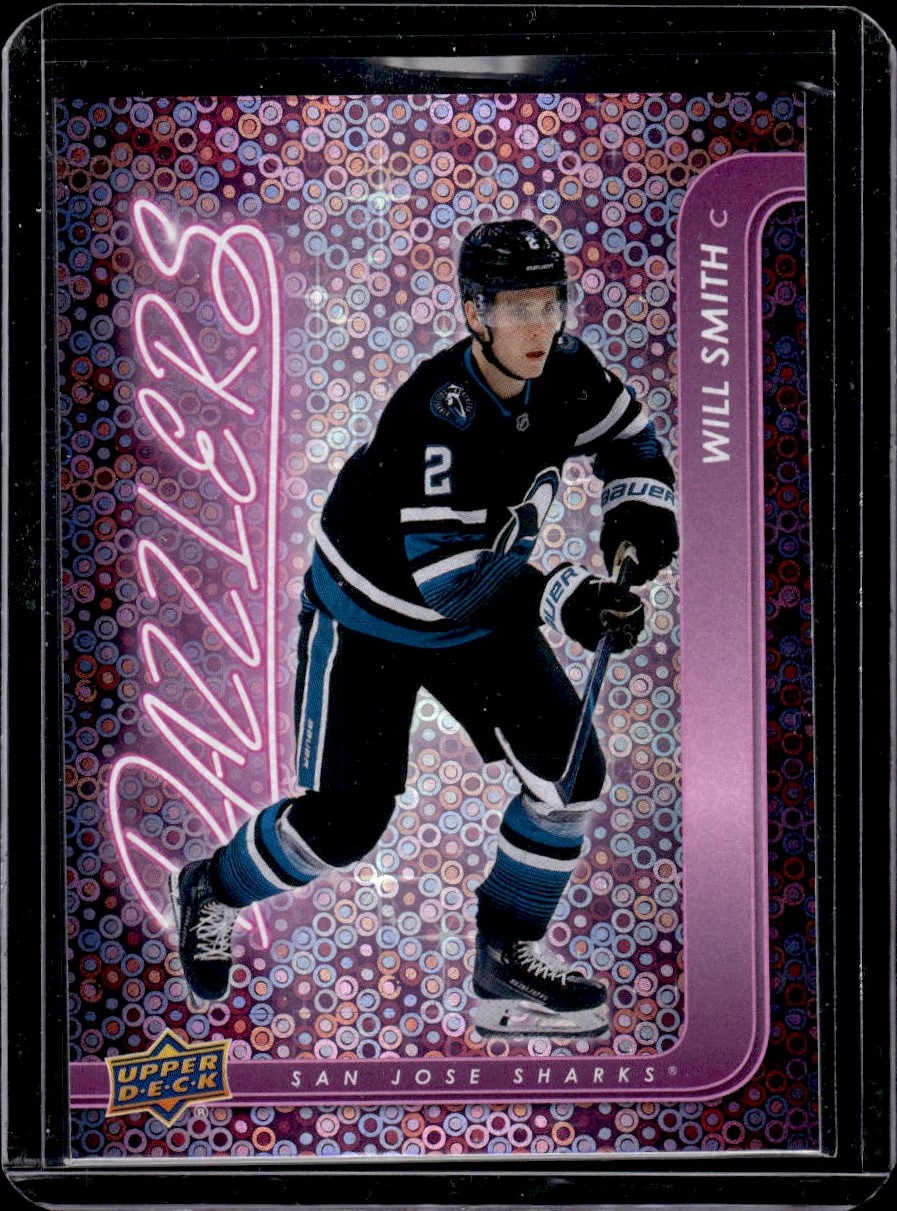 2024-25 Upper Deck Dazzlers Pink Will Smith Rookie #DZ-140 San