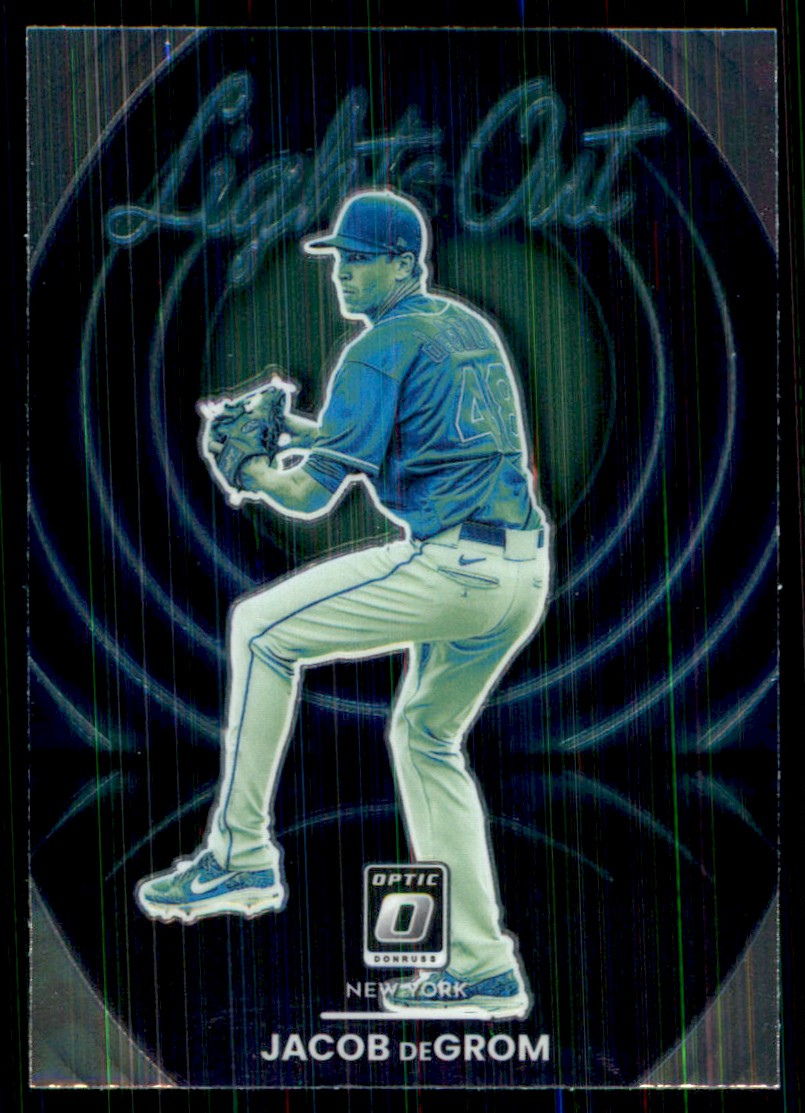 2022 Donruss Optic Lights Out Jacob deGrom #14 card front image