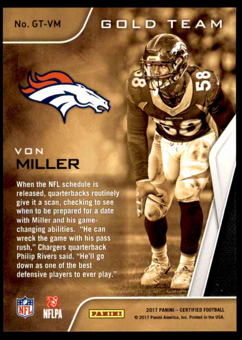 von miller gold jersey