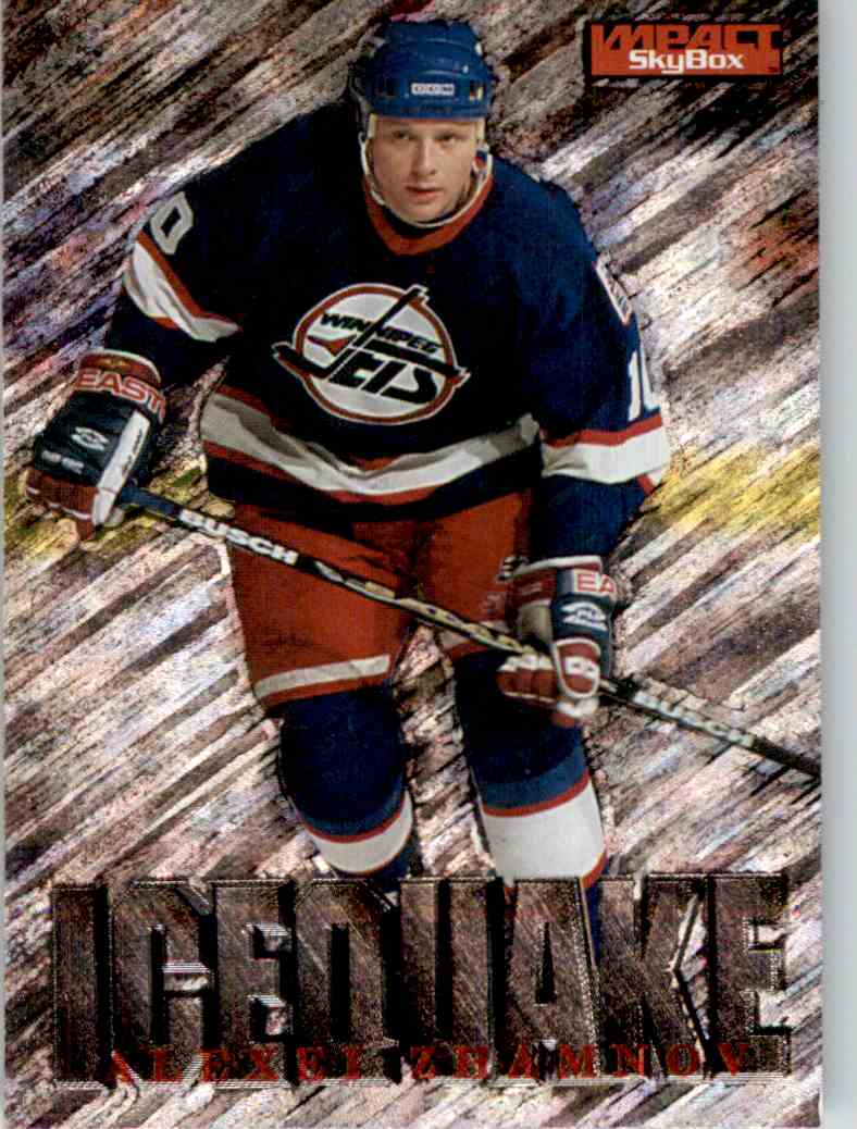 1995-96 Skybox Impact Ice Quake Alexei Zhamnov #12 On Kronozio