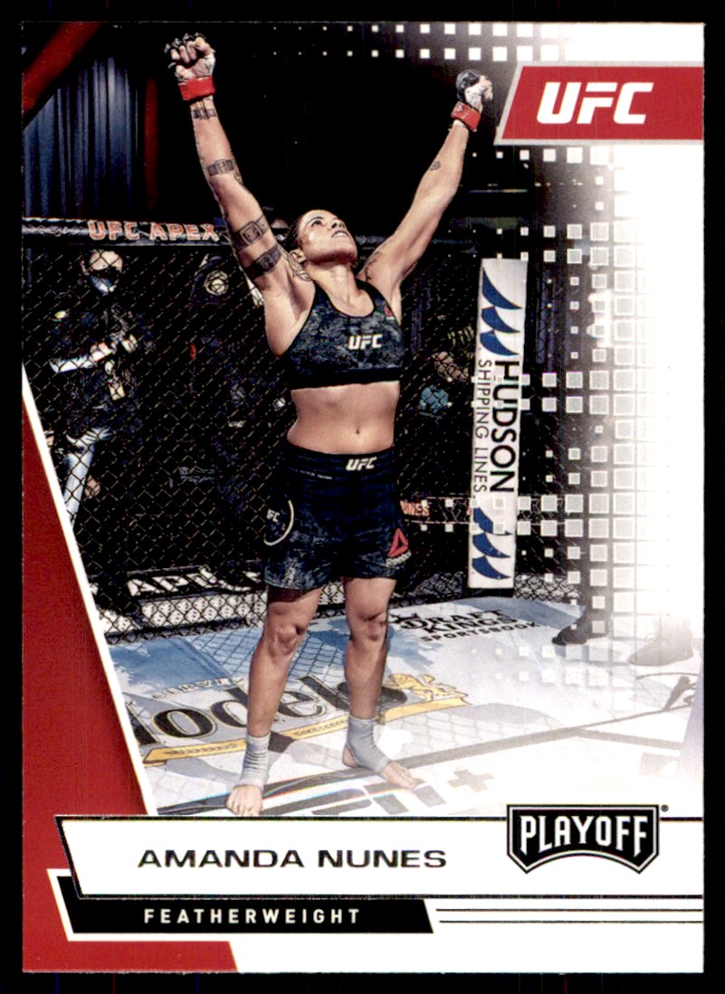 2021 Panini Chronicles Playoff UFC Amanda Nunes #64 card front image