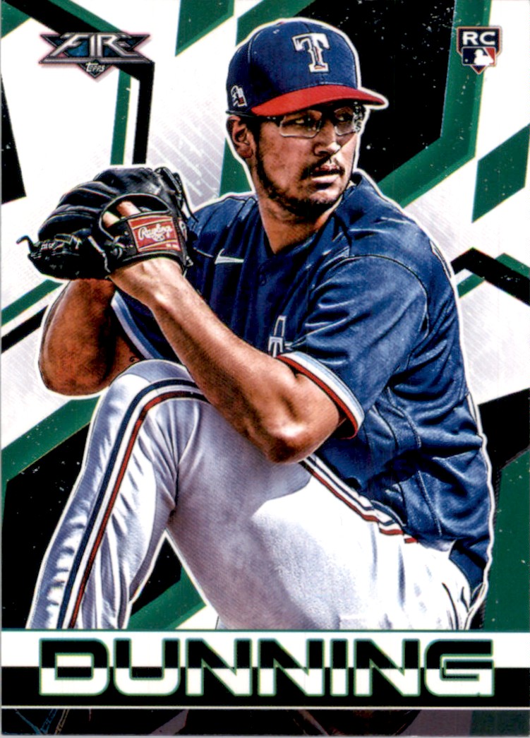 2021 Topps Fire Dane Dunning #23 card front image