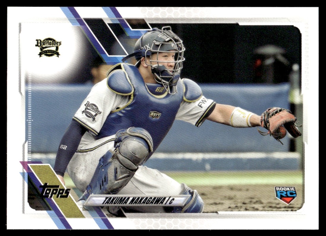 2021 Topps NPB Baseball Card Takuma Nakagawa RC Orix Buffaloes #90