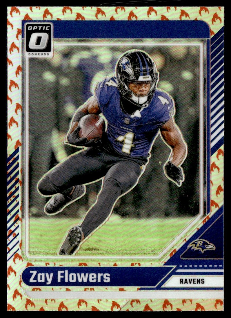 ⭐*y様 ARIZONA FREEDOM 2024 Donruss Optic Fire Emoji SSP Zay Flowers #15 | eBay