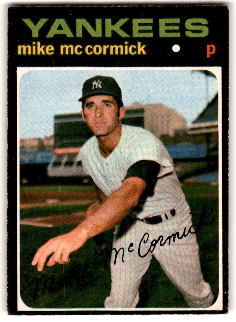 1971 O-Pee-Chee Mike McCormick #438 card front image