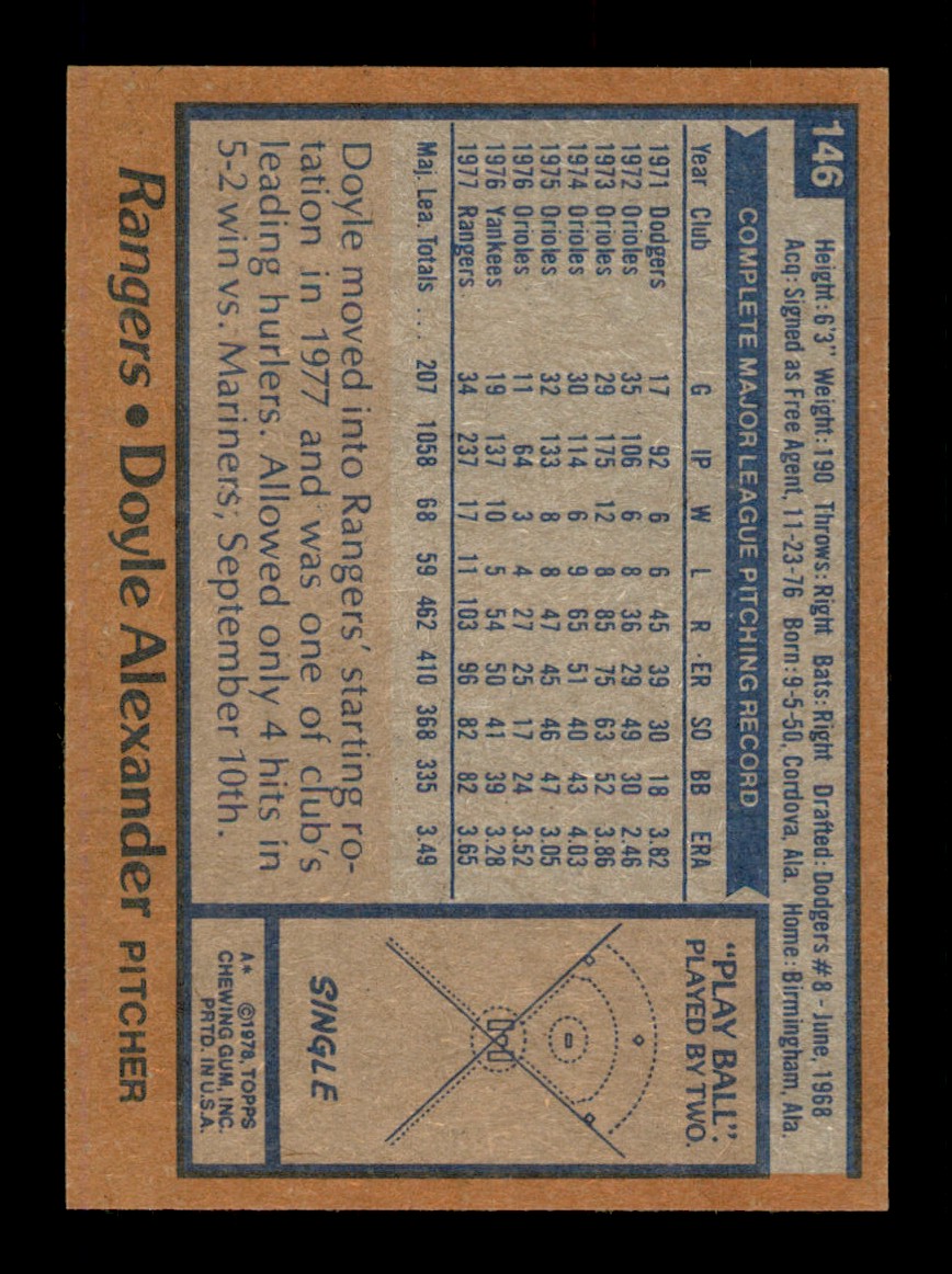 Topps Baseball #1-250 1978 - TÚ ELIGES - Completa tu conjunto - Imagen 291 de 499