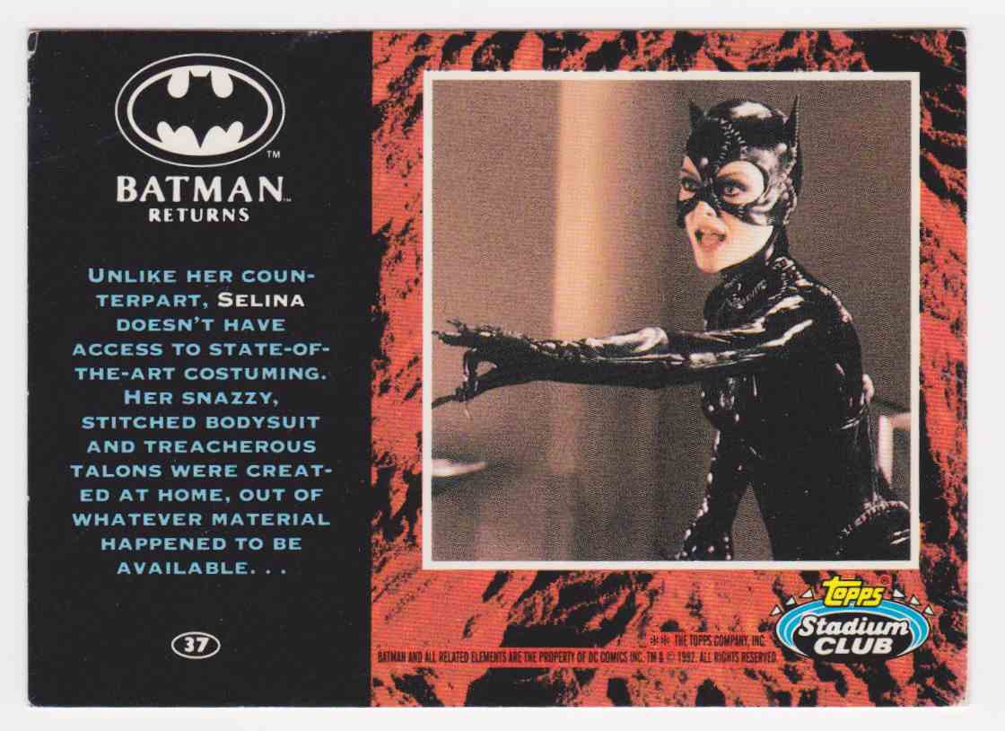 Topps Batman Returns Stadium Club Collectibles Memorabilia brainchild.net