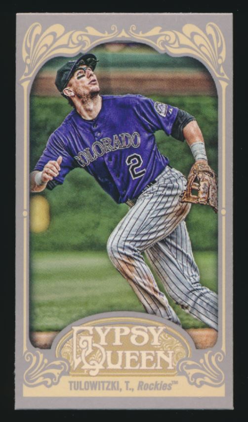 2012 Topps Gypsy Queen Mini #312 Troy Tulowitzki Colorado Rockies