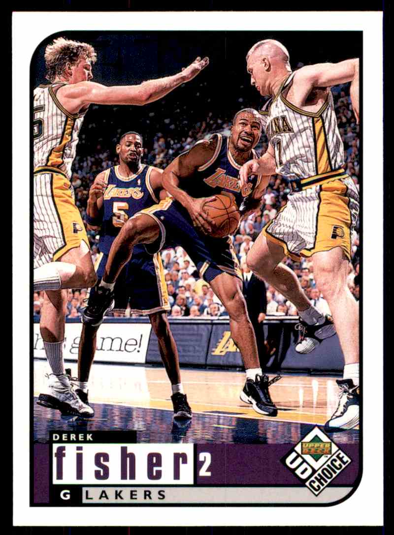 1998-99 UD Choice Derek Fisher #72 card front image