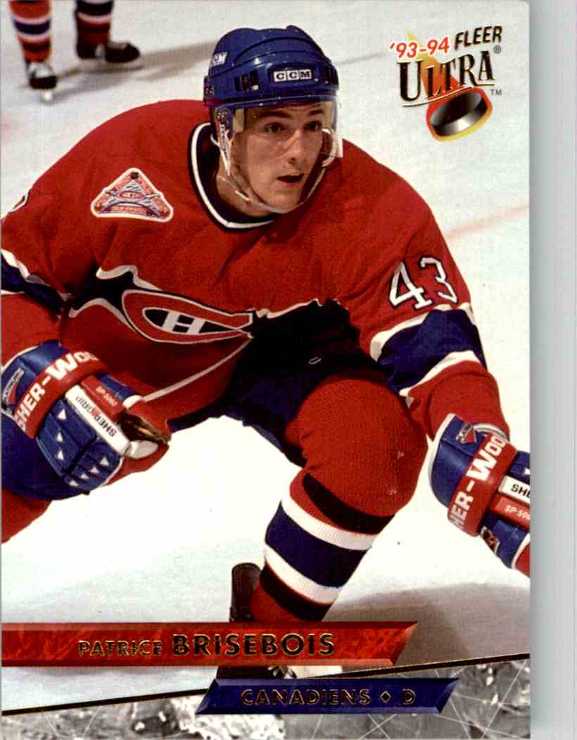 1993-94 Fleer Ultra Patrice Brisebois #52 on Kronozio