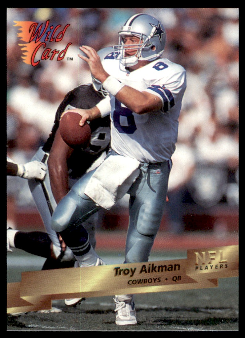 アパレル通販サイトランキング Football Card Wild 1993 Troy eBay | #86 Cowboys Dallas Aikman シャツ