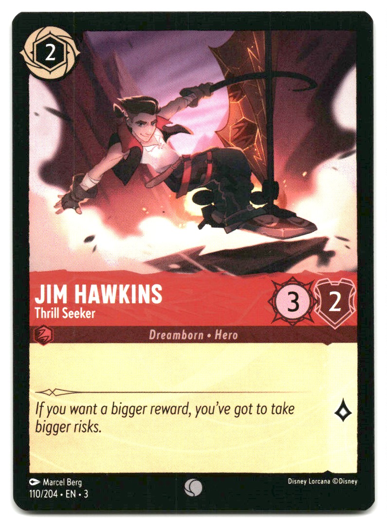 2023 Disney Lorcana Trading Card Into The Inklands Jim Hawkins #110 | eBay