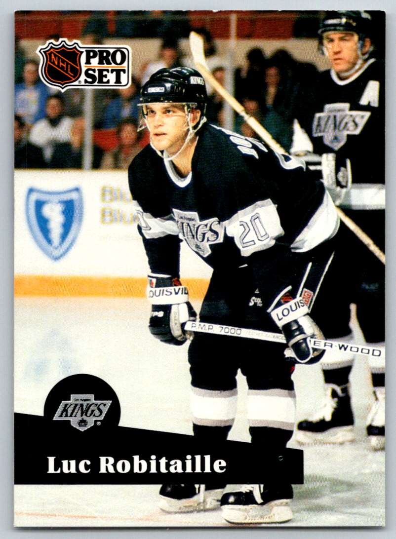 1991-92 Pro Set Luc Robitaille #95 card front image