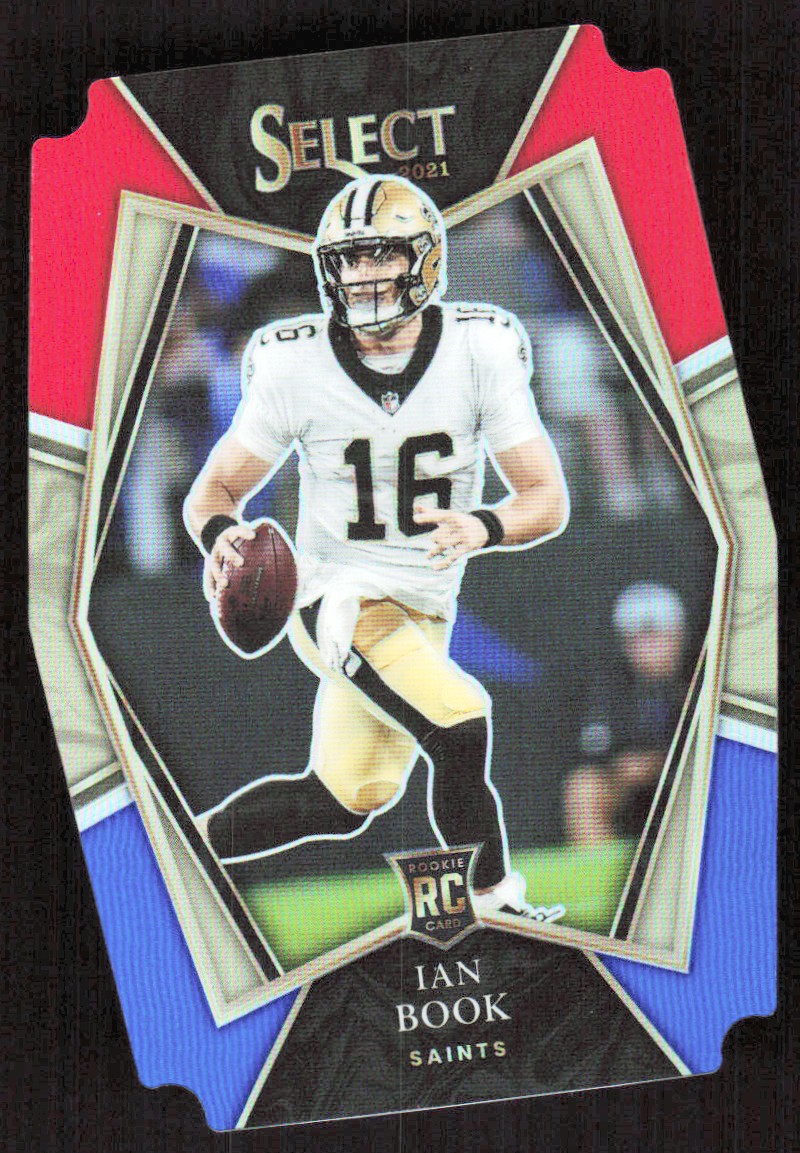 2021 4672B Panini Select BLUE RED PRIZM DIE-CUT Ian Book Rookie