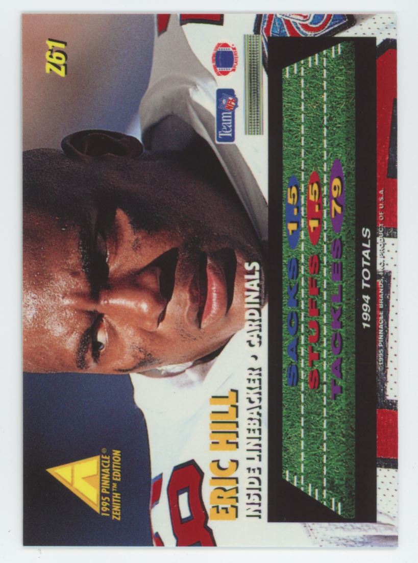 1995 Zenith Eric Hill Arizona Cardinals #Z61 | eBay