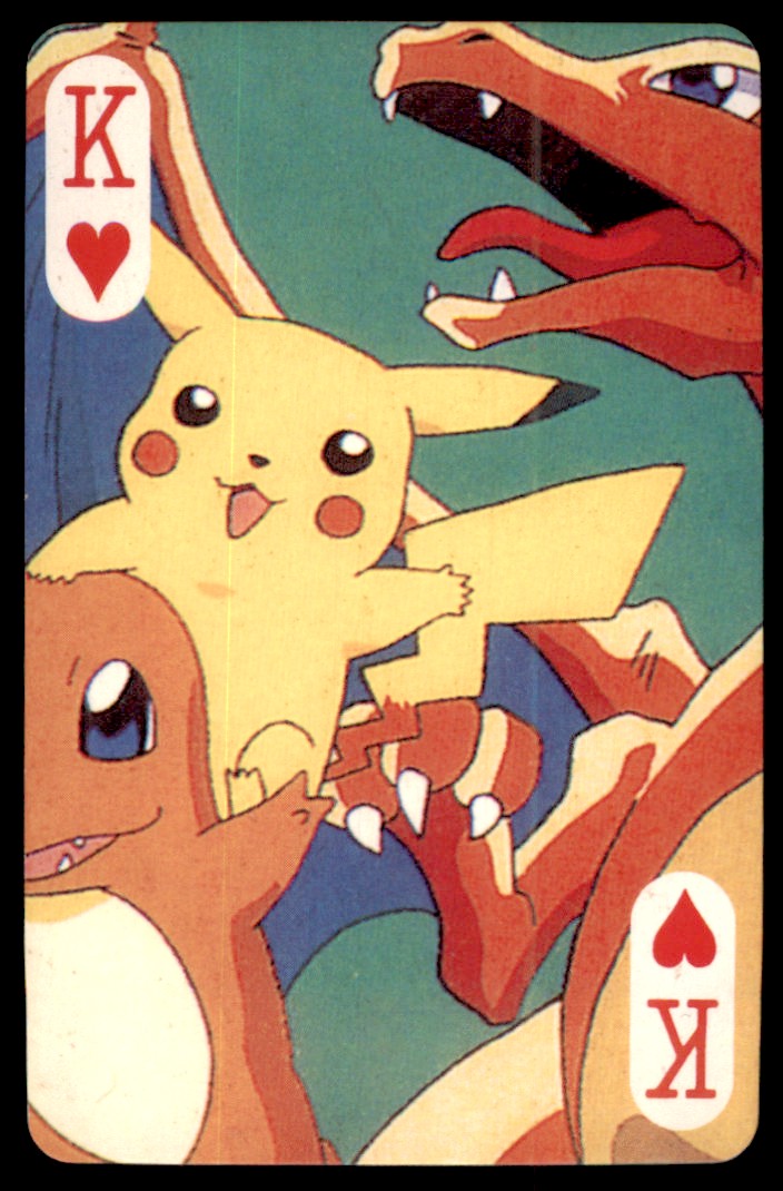 1999 Pokemon Poker Card Pikachu Charizard #KING on Kronozio