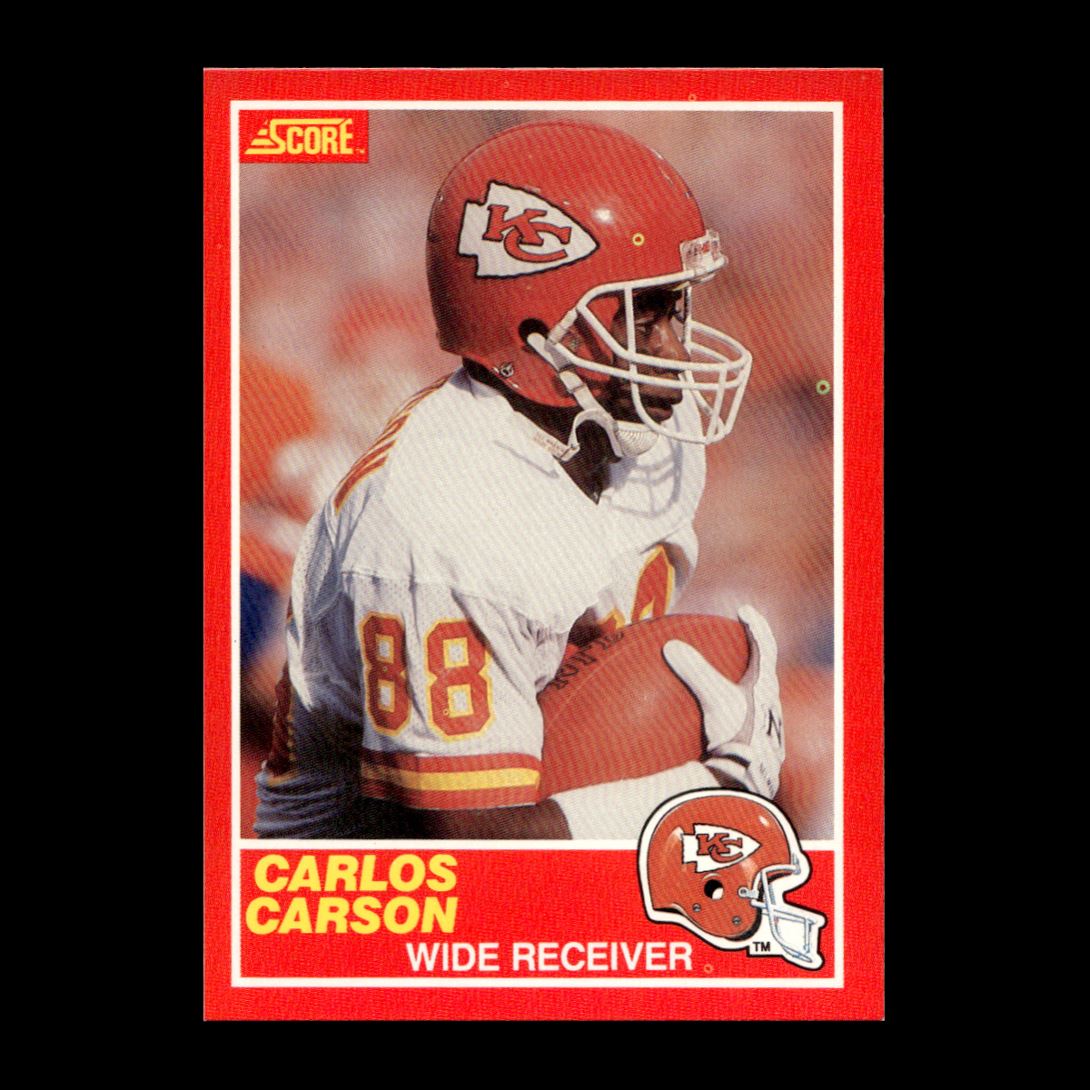 スポーツ Kenner SLU Carlos Carson Chiefs 1988 FP Carlos Carson 1989 Score Kansas City Chiefs #168 R329O 37 | eBay