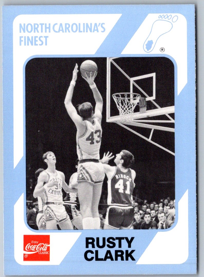 1989-90 Collegiate Collection North Carolina's Finest Rusty Clark #90 card front image