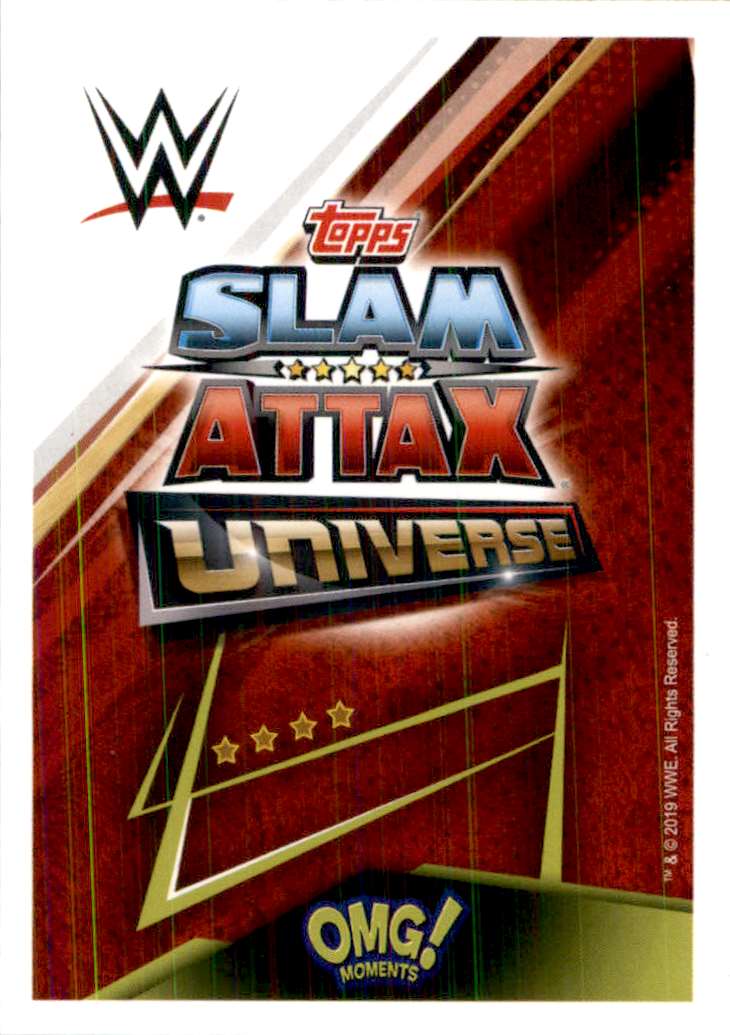 2019 Topps WWE Slam Attax Universe Foil Seth Rollins #293 card back image