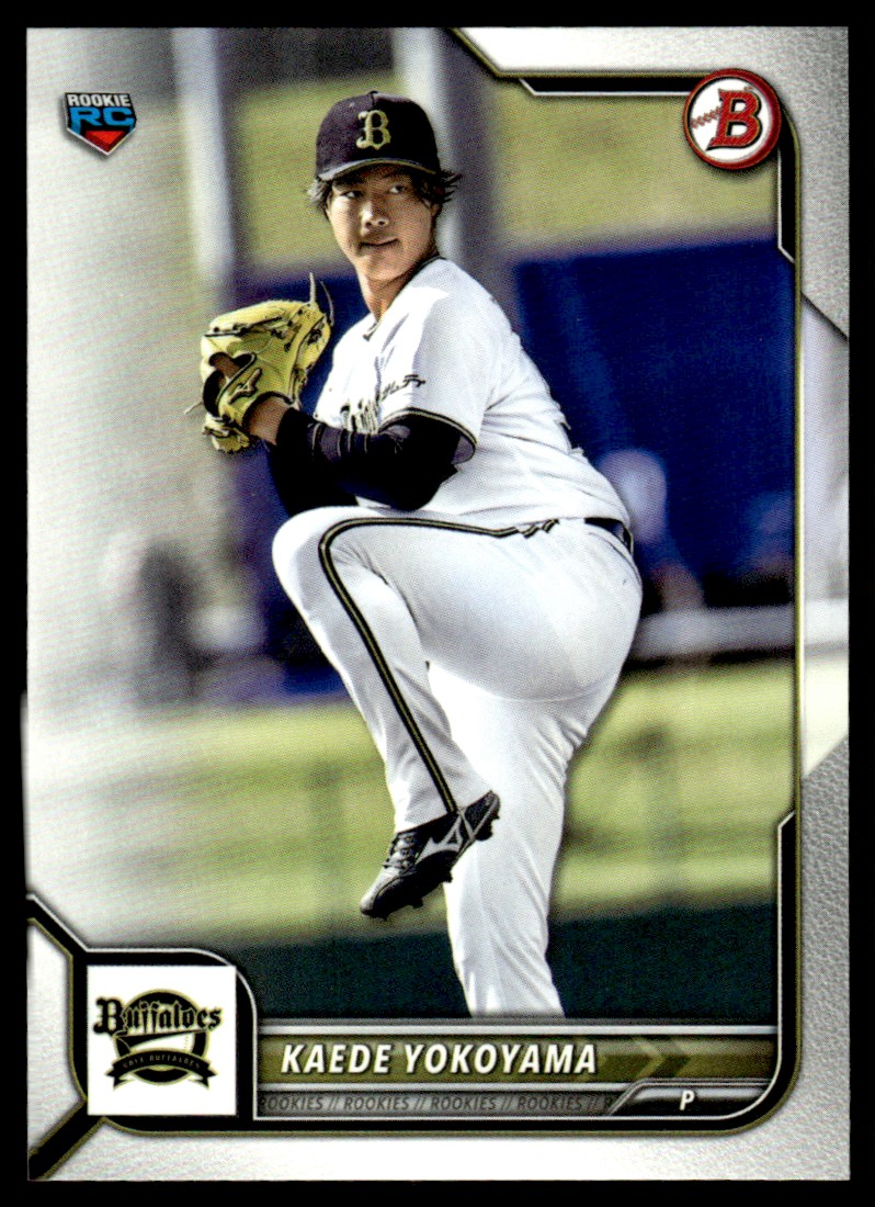 2022 Bowman NPB Nippon Professional Baseball #102 Kaede Yokoyama