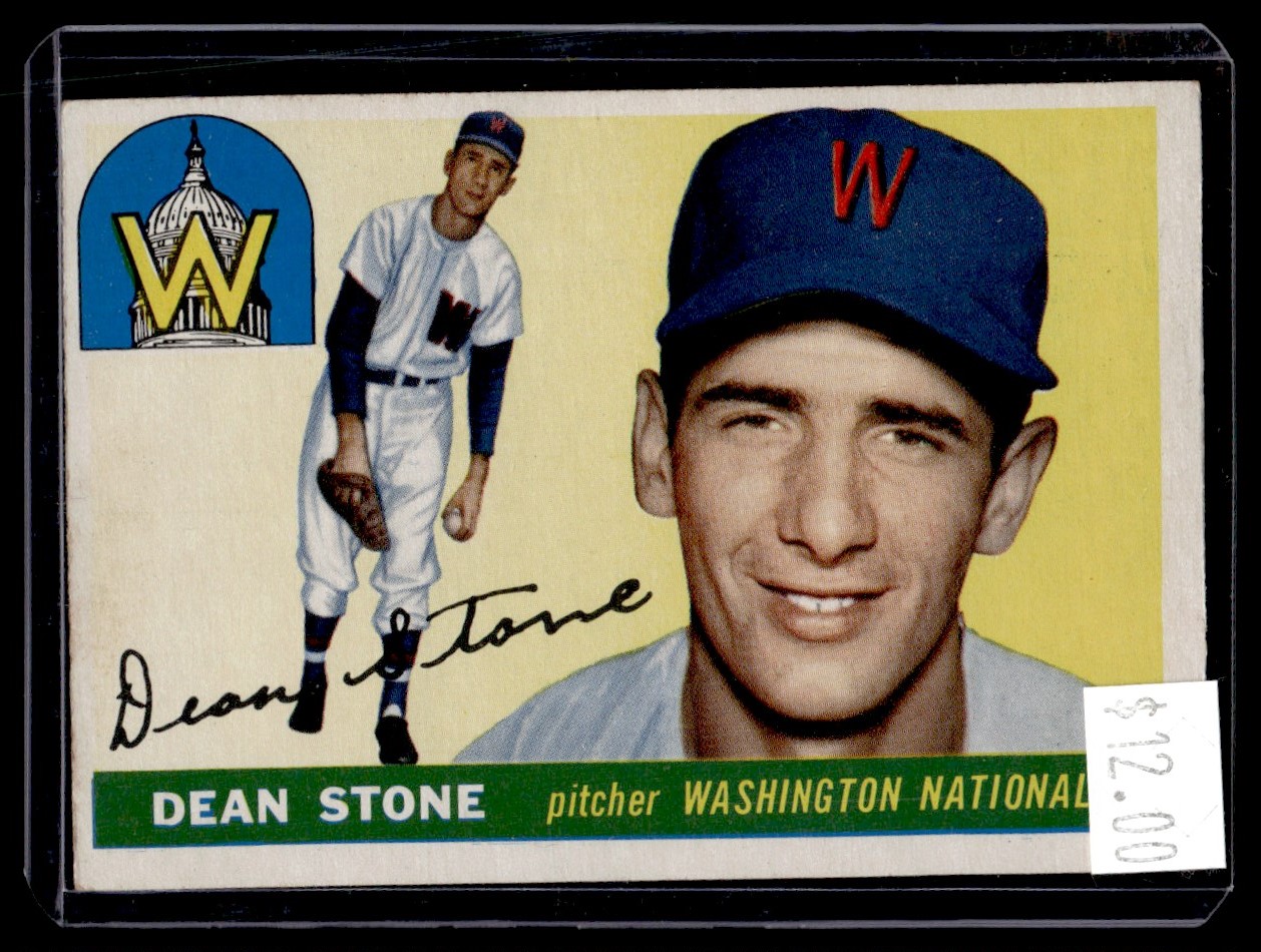 1955 Topps Dean Stone #60 card front image