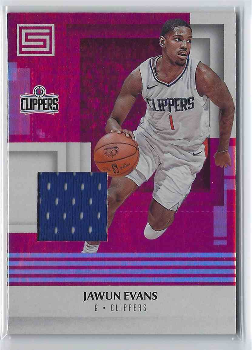 2017-18 Anini Status Materials Jawun Evans #M-JEV card front image