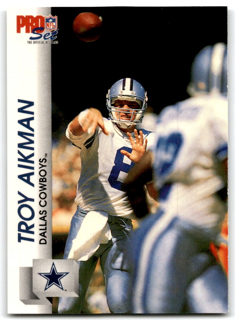 1992 PRO SET TROY AIKMAN DALLAS COWBOYS #8 | eBay