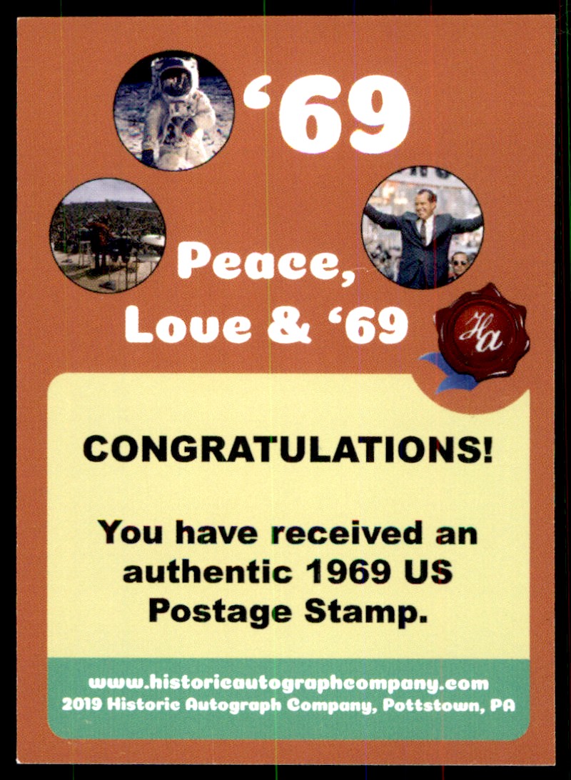 2019 Historic Autographs 1969 Stamp Vito Genovese card back image