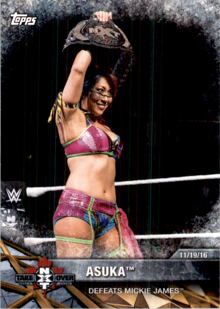 2017 Topps WWE Womens Division NXT Asuka Defeats Mickie James #NXT-24 on  Kronozio