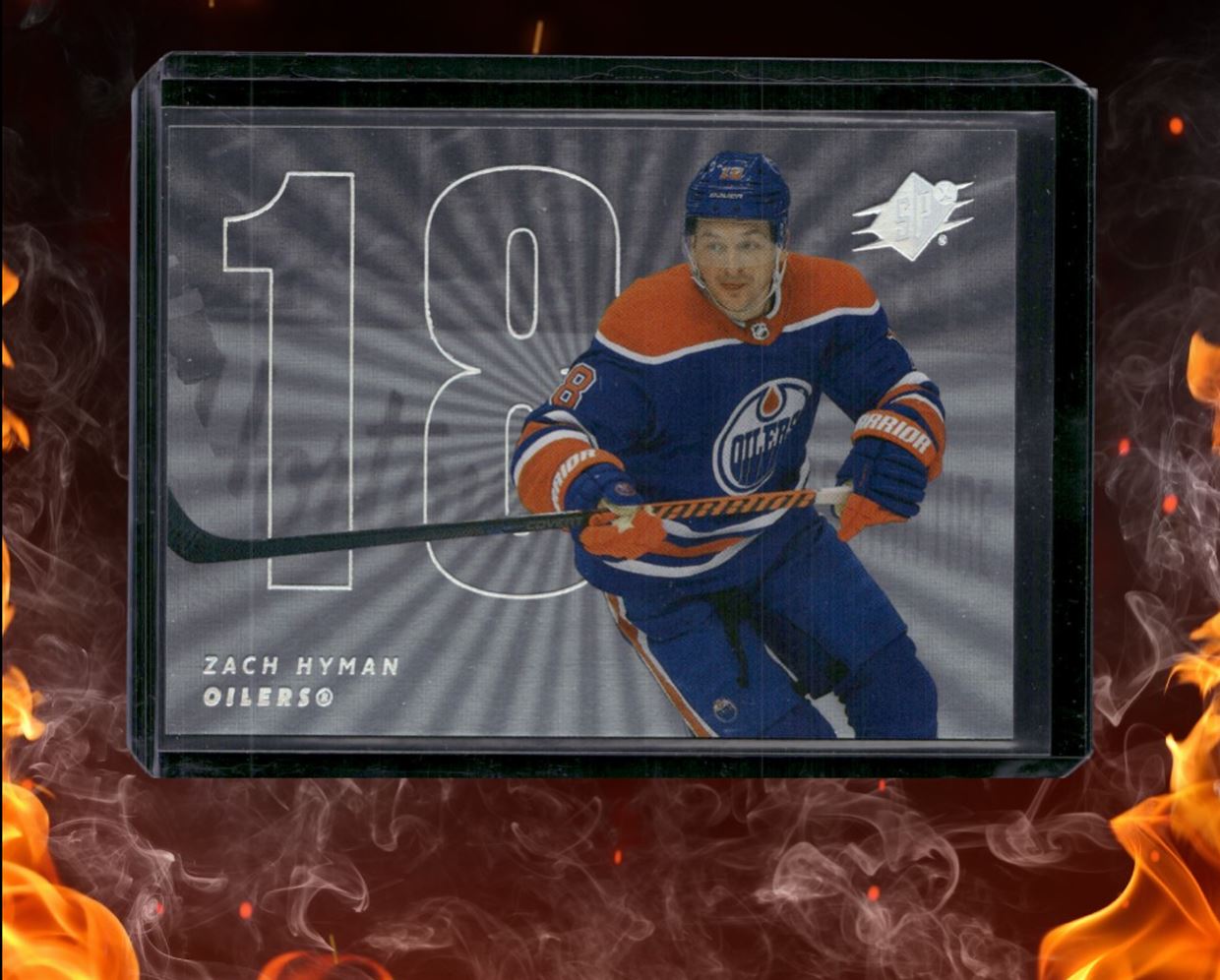 2024-25 Upper Deck SPx Zach Hyman Silver Spectrum 16/25 #18