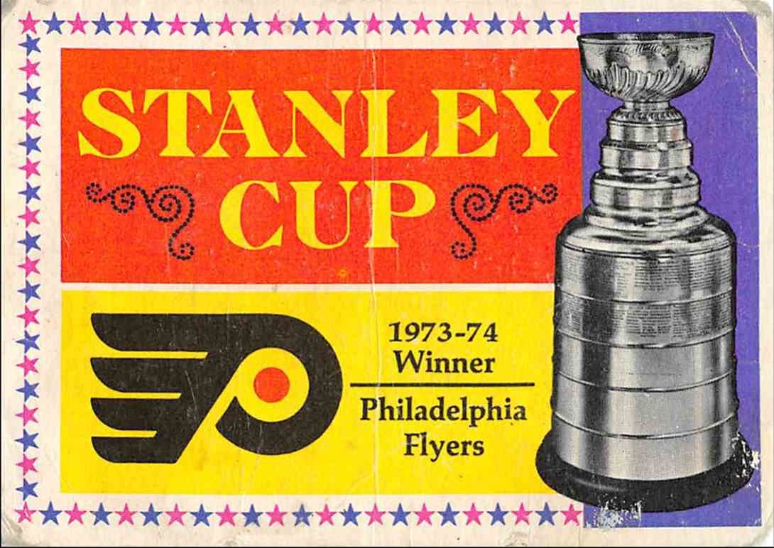 1974 75 o pee chee flyers stanley cup winners 250 on kronozio winners flyers