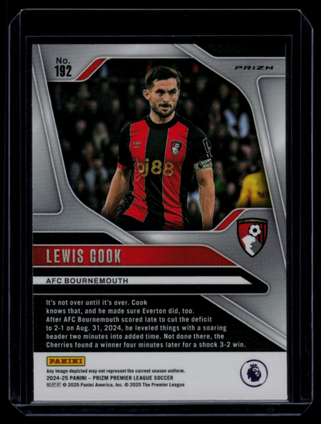 2024 Prizm Premier League Blue Mosaic LEWIS COOK #192 card back image