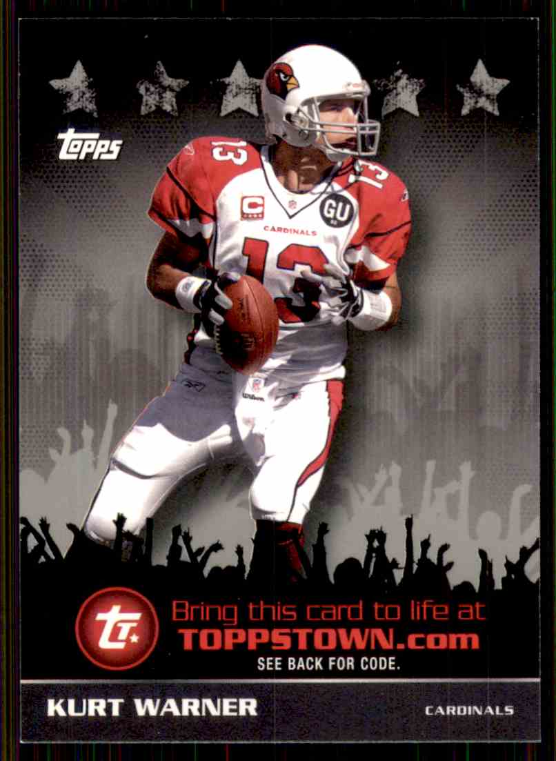 2009 Topps ToppsTown Kurt Warner TTT7 on Kronozio