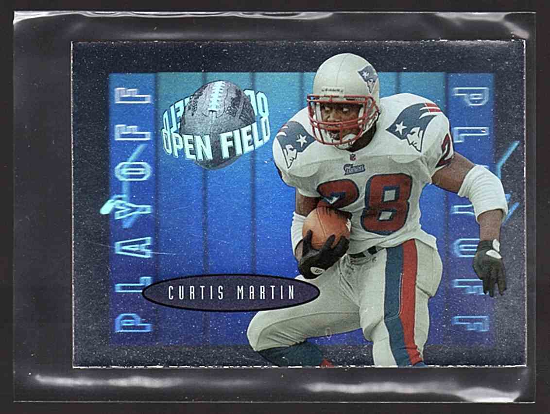 1996 Playoff Contenders Open Field Foil Curtis Martin P #5 card front image