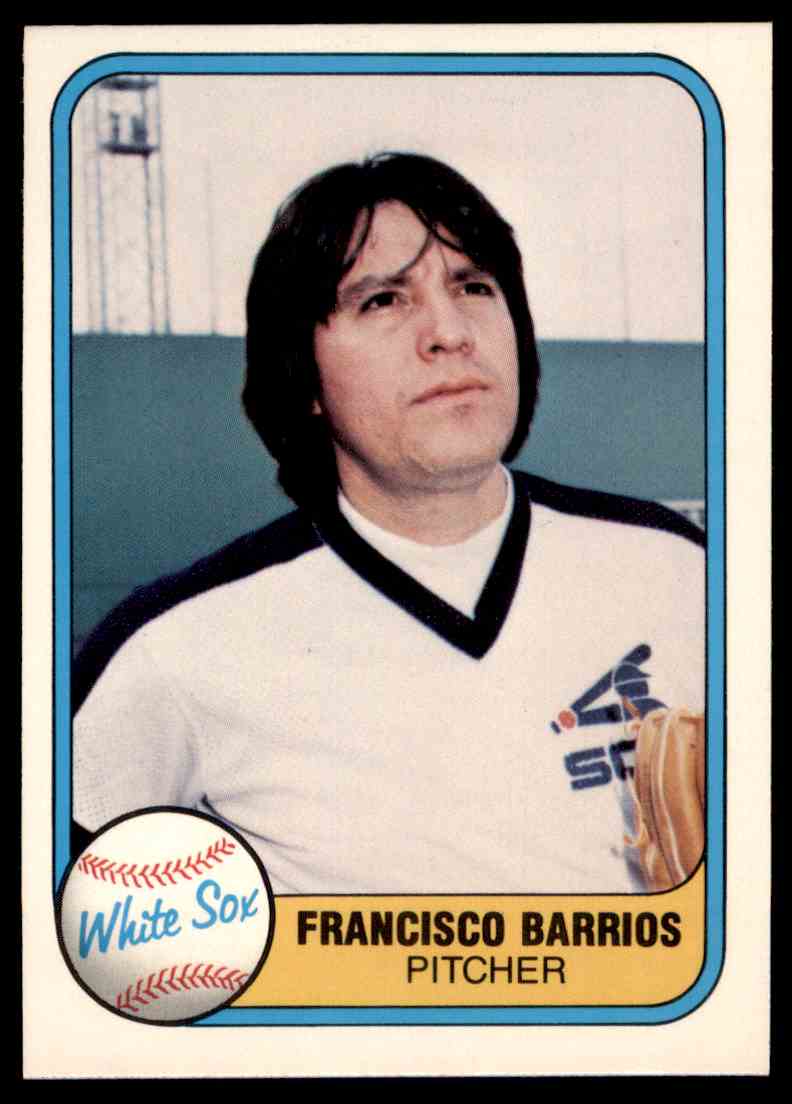 1981 Fleer MLB Baseball Francisco Barrios #352