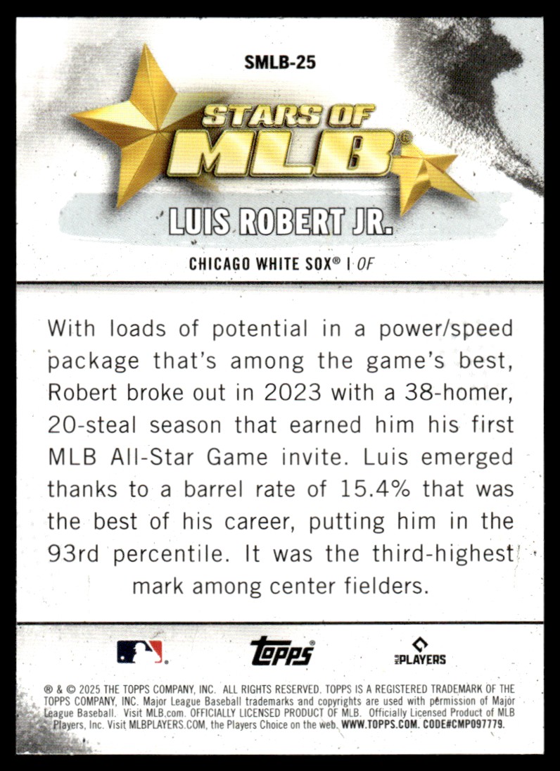 （激レア）Luis Robert Topps now 929 直筆オート /25 Amazon.co.jp: Luis Robert Topps now 929 直筆オート 25